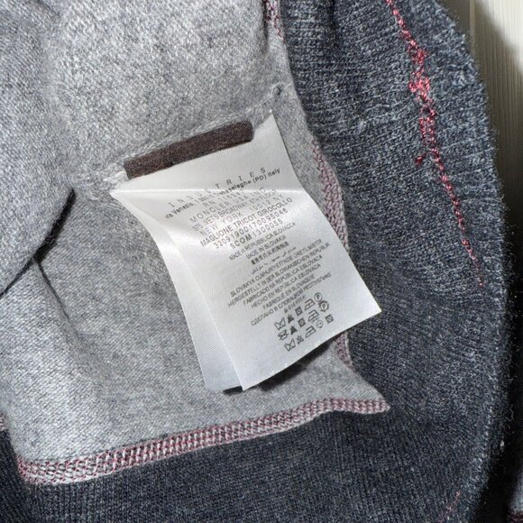 Moncler pullover crew neck gray mens sweater size XL cashmere wool - Picture 10 of 16
